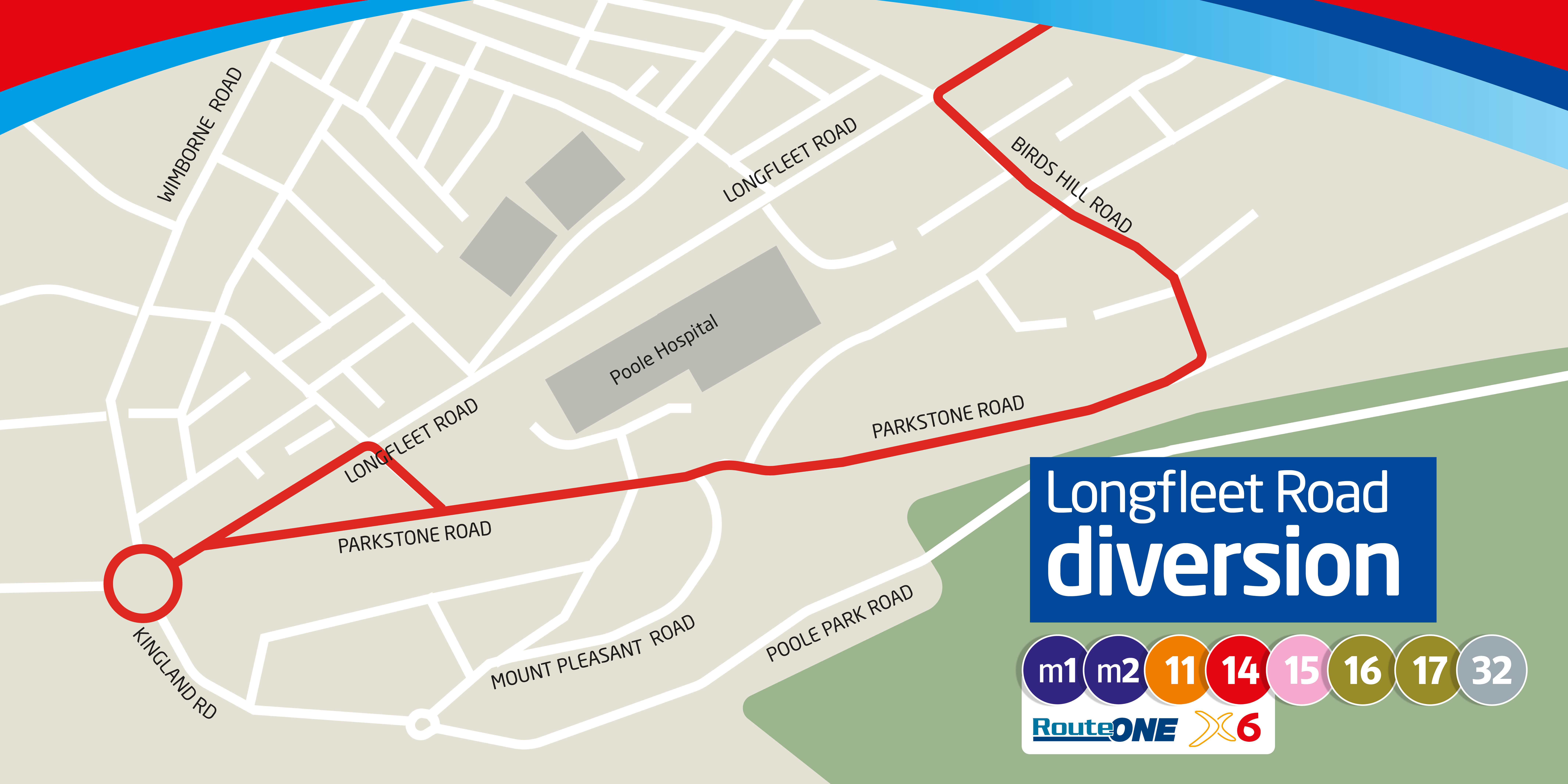 Longfleet Road Diversion 30th July 1st August morebus